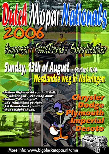 Flyer-ontwerp Dutch Mopar Nationals 2006