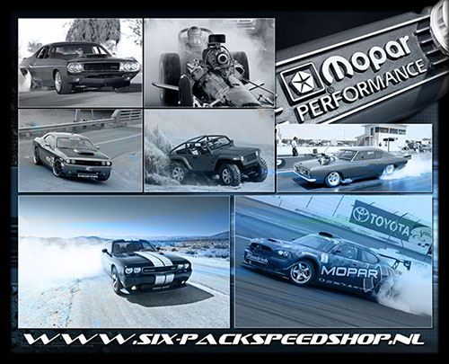 Canvas Artrint collage TeamMopar SixPackSpeedshop.nl